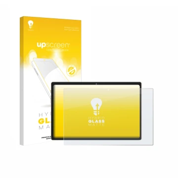 Front side of a product packaging with the brand logo upscreen. Next to it is the device Dghrti TAB30 10.1