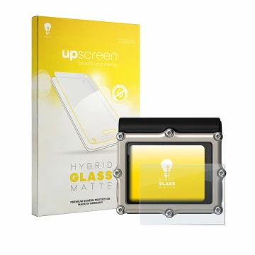 Front side of a product packaging with the brand logo upscreen. Next to it is the device Shearwater Petrel 3 dive computer sho