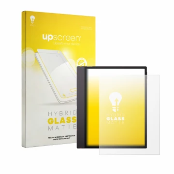 Front side of a product packaging with the brand logo upscreen. Next to it is the device Boox Note Air 6 C shown with the corr