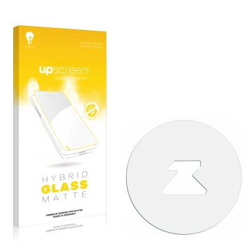 Front side of a product packaging with the brand logo upscreen. Next to it is the corresponding screen protector.