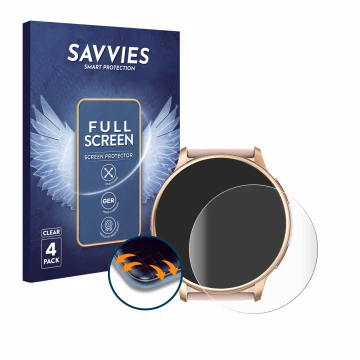 Front side of a product packaging with the brand logo Savvies. Next to it is the device Ruxingx G35 1.32