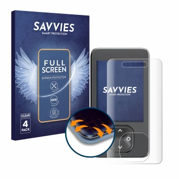 Front side of a product packaging with the brand logo Savvies. Next to it is the device Dexcom G7 CGM shown with the correspon