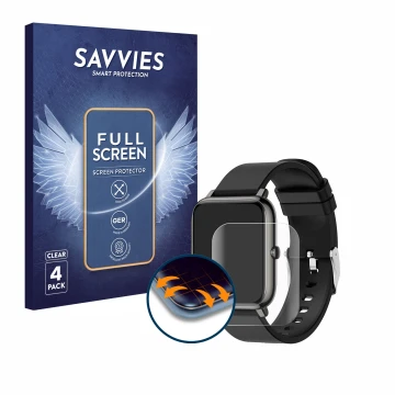 Front side of a product packaging with the brand logo Savvies. Next to it is the device Popglory IP67 1.4