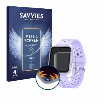 Front side of a product packaging with the brand logo Savvies. Next to it is the device Butele H69 shown with the correspondin