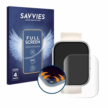Front side of a product packaging with the brand logo Savvies. Next to it is the device Oukitel BT103 1.91