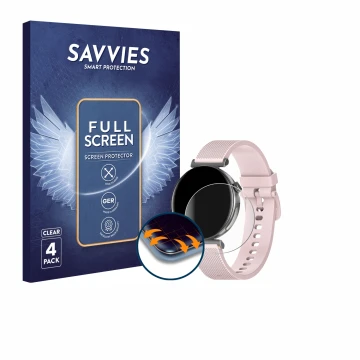 Front side of a product packaging with the brand logo Savvies. Next to it is the device Knauermann Pro 3 Mini 2024 shown with 