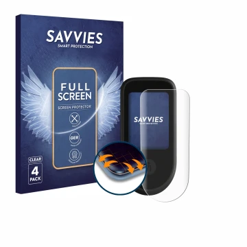 Front side of a product packaging with the brand logo Savvies. Next to it is the device Segway Ninebot Max G3 D shown with the