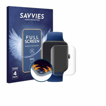 Front side of a product packaging with the brand logo Savvies. Next to it is the device Decathlon CW500 M shown with the corre