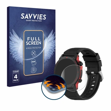 Front side of a product packaging with the brand logo Savvies. Next to it is the device Popglory S136 shown with the correspon