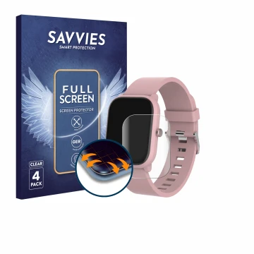 Front side of a product packaging with the brand logo Savvies. Next to it is the device Denver SWK-120RO shown with the corres
