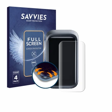 Front side of a product packaging with the brand logo Savvies. Next to it is the device Anker A2687 160W shown with the corres