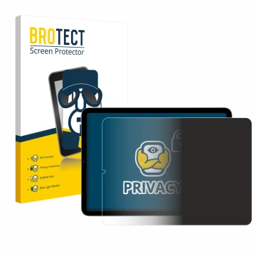 Front side of a product packaging with the brand logo BROTECT. Next to it is the device Apple iPad Air 5 WiFi 2022 (5th. Gen.)