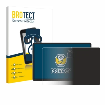 Front side of a product packaging with the brand logo BROTECT. Next to it is the device Samsung Galaxy Tab S9 Plus 5G shown wi