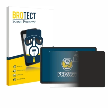 Front side of a product packaging with the brand logo BROTECT. Next to it is the device Samsung Galaxy Tab S9 Plus WiFi shown 