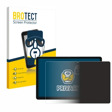 Front side of a product packaging with the brand logo BROTECT. Next to it is the device Xiaomi Redmi Pad SE shown with the cor