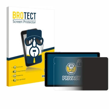 Front side of a product packaging with the brand logo BROTECT. Next to it is the device Sebbe S22 10.1