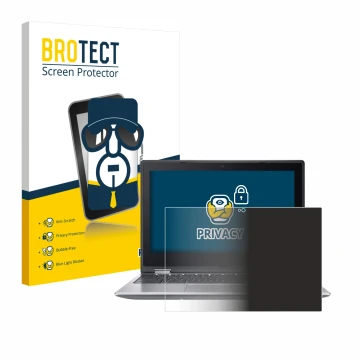 Front side of a product packaging with the brand logo BROTECT. Next to it is the device Acer Chromebook Spin 511 R756TN-TCO sh