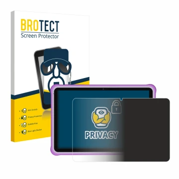 Front side of a product packaging with the brand logo BROTECT. Next to it is the device Pixpeak M821 10
