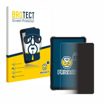 Front side of a product packaging with the brand logo BROTECT. Next to it is the device Hotwav R9 Pro shown with the correspon
