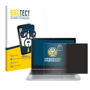 Front side of a product packaging with the brand logo BROTECT. Next to it is the device Acer Chromebook Spin 312 shown with th