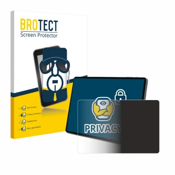 Front side of a product packaging with the brand logo BROTECT. Next to it is the device Terra Pad 1007 10.95