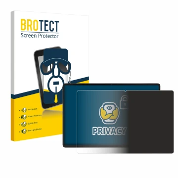 Front side of a product packaging with the brand logo BROTECT. Next to it is the device Acer Iconia X12 shown with the corresp
