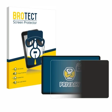 Front side of a product packaging with the brand logo BROTECT. Next to it is the device Teclast P50 AI shown with the correspo