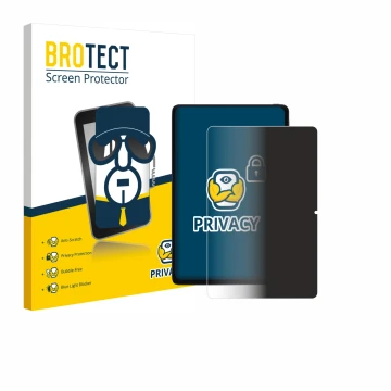 Front side of a product packaging with the brand logo BROTECT. Next to it is the device Xiaomi POCO Pad 12.1