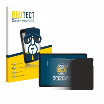 Front side of a product packaging with the brand logo BROTECT. Next to it is the device Microsoft Surface Pro 12 shown with th