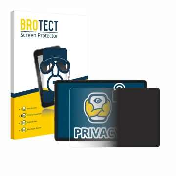 Front side of a product packaging with the brand logo BROTECT. Next to it is the device Tabwee T20 10.1