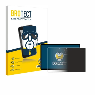 Front side of a product packaging with the brand logo BROTECT. Next to it is the device OnePlus Pad Lite shown with the corres