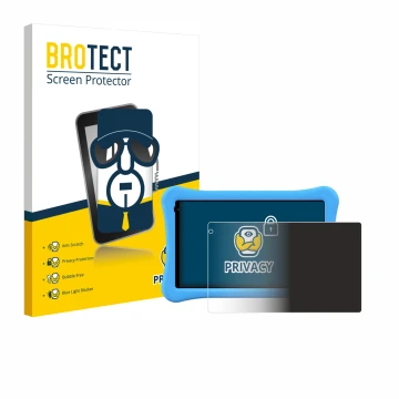 Front side of a product packaging with the brand logo BROTECT. Next to it is the device Awow funtab 1001 10.1