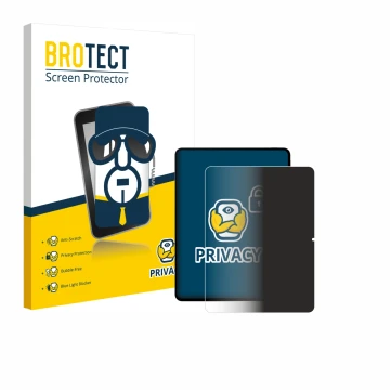 Front side of a product packaging with the brand logo BROTECT. Next to it is the device Teclast Artpad Pro shown with the corr