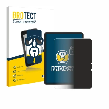 Front side of a product packaging with the brand logo BROTECT. Next to it is the device Blackview Link 8 shown with the corres