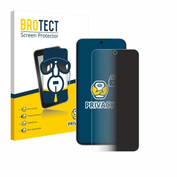 Front side of a product packaging with the brand logo BROTECT. Next to it is the device Vivo X300 shown with the corresponding