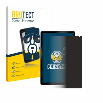 Front side of a product packaging with the brand logo BROTECT. Next to it is the device Yicty C108 10.1