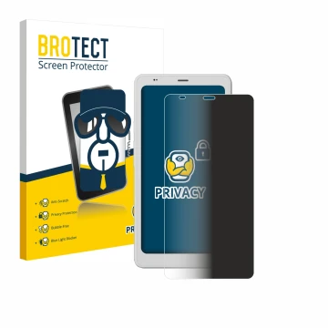 Front side of a product packaging with the brand logo BROTECT. Next to it is the device Boox Palma 2 Pro shown with the corres