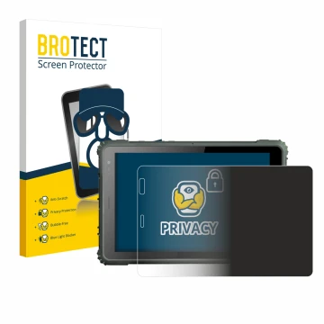 Front side of a product packaging with the brand logo BROTECT. Next to it is the device Geshem MTK6877 shown with the correspo