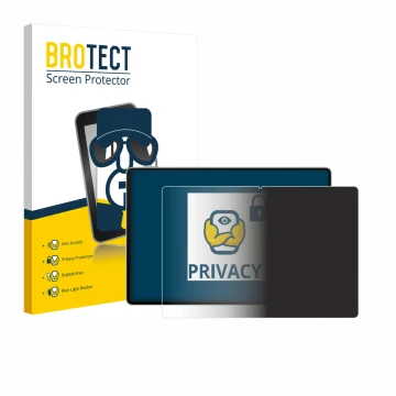 Front side of a product packaging with the brand logo BROTECT. Next to it is the device Huawei MatePad Pro 12.2