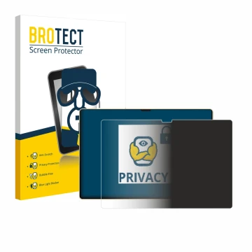 Front side of a product packaging with the brand logo BROTECT. Next to it is the device Huawei MatePad Pro 13.2