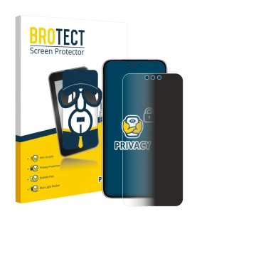 Front side of a product packaging with the brand logo BROTECT. Next to it is the device Huawei Mate 80 shown with the correspo