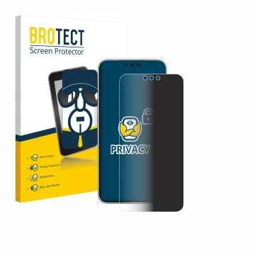 Front side of a product packaging with the brand logo BROTECT. Next to it is the device Huawei Mate 80 Pro Max shown with the 