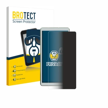 Front side of a product packaging with the brand logo BROTECT. Next to it is the device Viwoods AiPaper Reader shown with the 