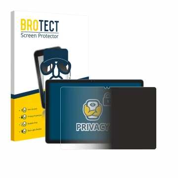 Front side of a product packaging with the brand logo BROTECT. Next to it is the device Blackview Zeno 10 shown with the corre