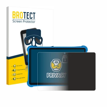 Front side of a product packaging with the brand logo BROTECT. Next to it is the device Alldocube iPlay 70 SE shown with the c