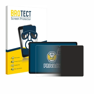 Front side of a product packaging with the brand logo BROTECT. Next to it is the device Alldocube iPlay 70E shown with the cor