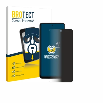 Front side of a product packaging with the brand logo BROTECT. Next to it is the device Oppo K13x shown with the corresponding