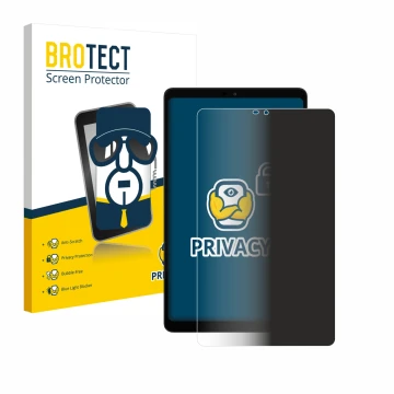 Front side of a product packaging with the brand logo BROTECT. Next to it is the device Alldocube iPlay 60 mini shown with the