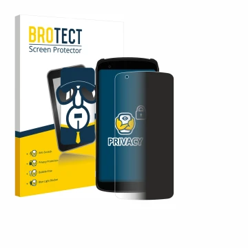Front side of a product packaging with the brand logo BROTECT. Next to it is the device Zebra TC22R shown with the correspondi