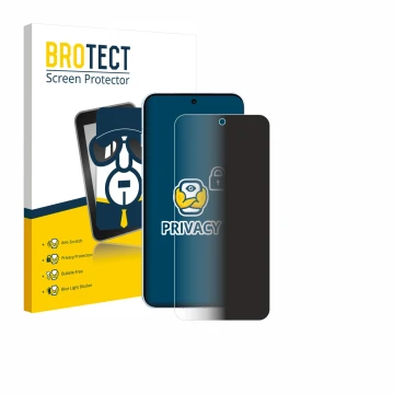 Front side of a product packaging with the brand logo BROTECT. Next to it is the device Oppo Find X8s shown with the correspon